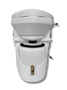 Front view of a premium spider-handle urine diverter toilet system