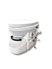 A side view of nature's head weekender self composting waterless toilet system