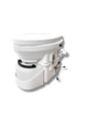 A side view of nature's head weekender self composting waterless toilet system