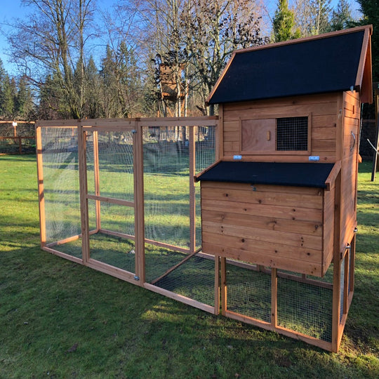 urban northern resort chicken coop with run extension