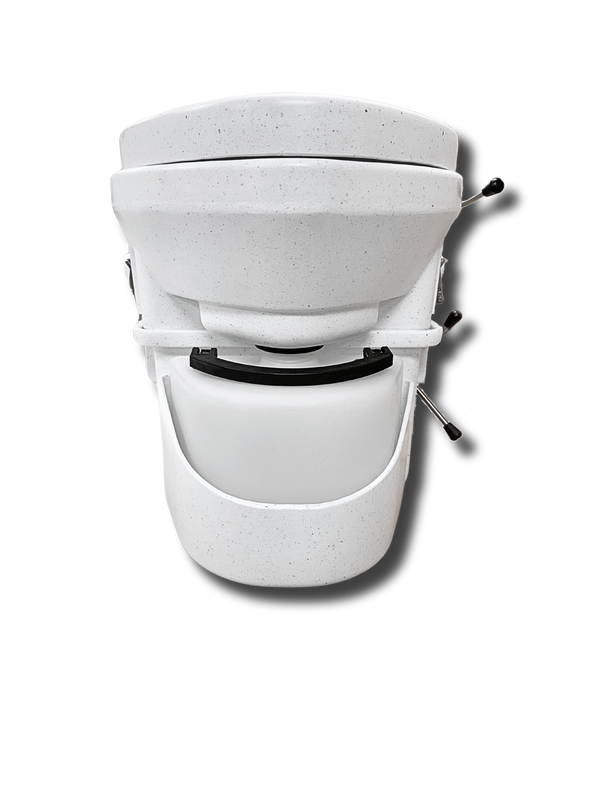 premium self composting waterless toilet system - front view