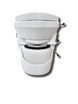 premium self composting waterless toilet system - front view